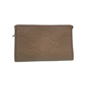 GUCCI Jumbo GG Pouch Clutch Bag